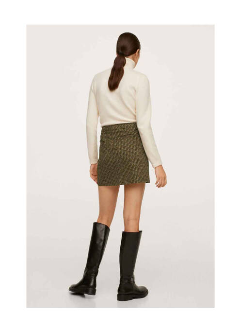 Jupe courte marron MANGO femme