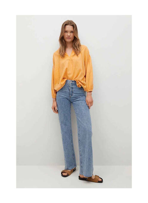 Tunique manches longues jaune MANGO pour femme