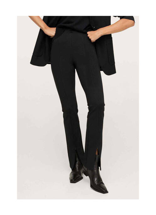 Pantalon slim noir MANGO pour femme