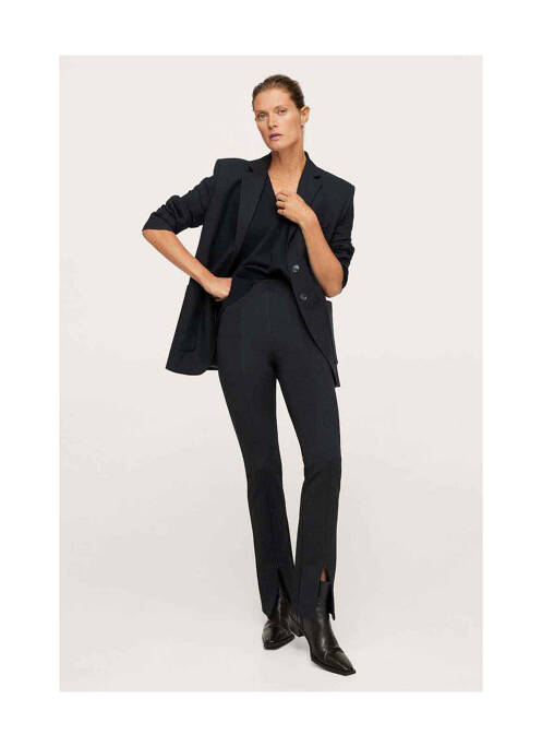 Pantalon slim noir MANGO pour femme