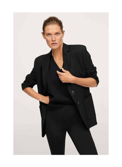 Pantalon slim noir MANGO pour femme