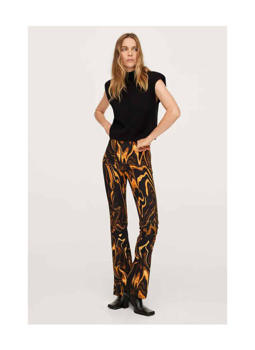 Pantalon flare noir MANGO pour femme