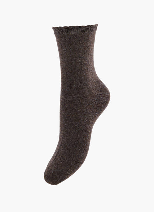 Chaussettes marron PIECES femme