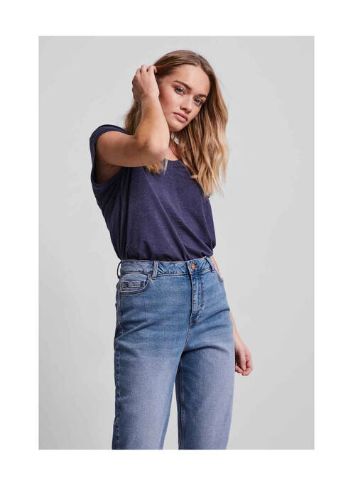 T-shirt bleu PIECES pour femme