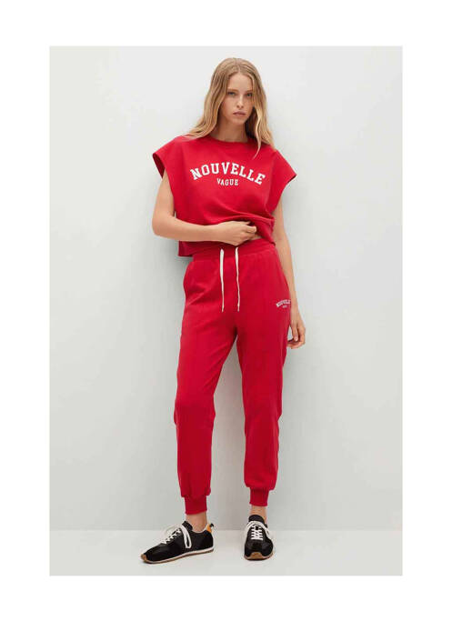 Jogging rouge MANGO pour femme