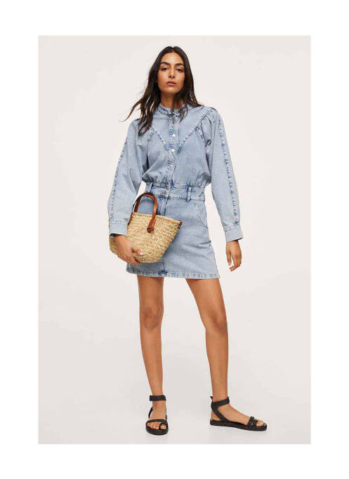 Robe courte bleu MANGO pour femme