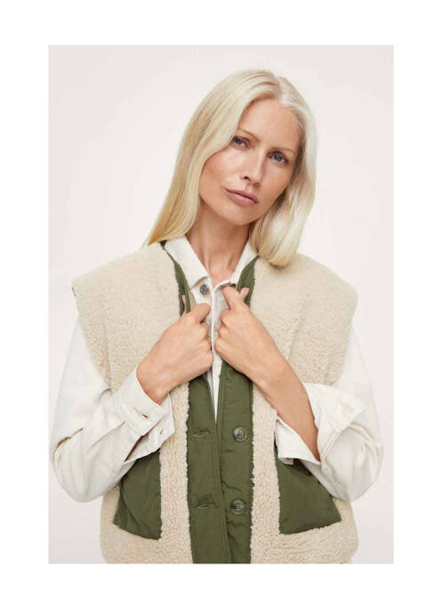 Gilet sans manche beige MANGO pour femme