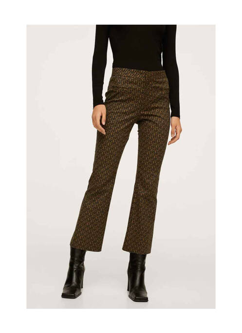 Pantalon flare marron MANGO pour femme