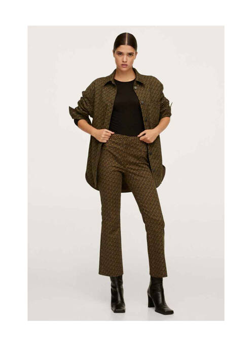 Pantalon flare marron MANGO pour femme
