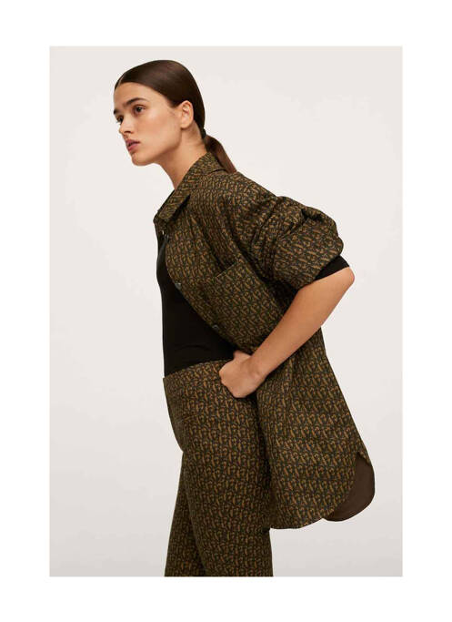 Pantalon flare marron MANGO pour femme