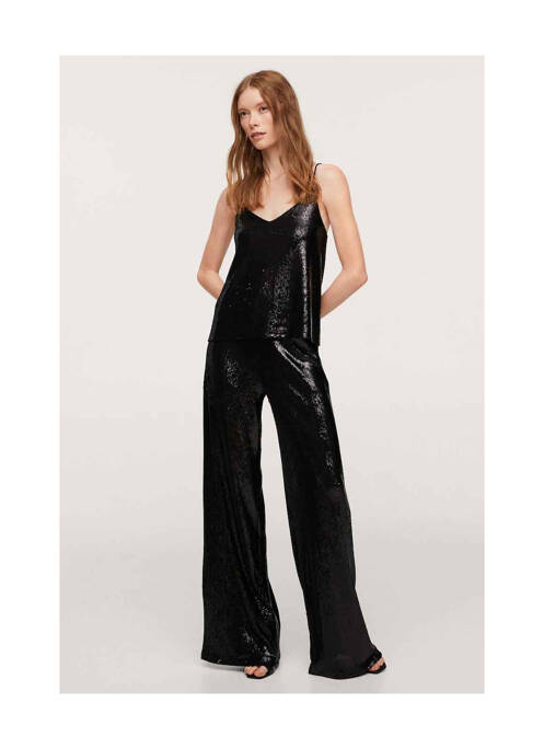 Top noir MANGO pour femme