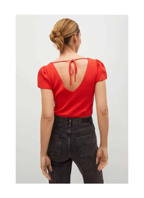 Top rouge MANGO pour femme