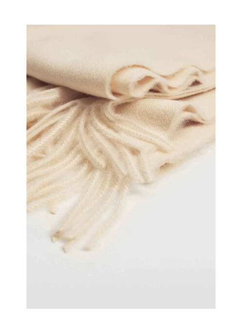 Echarpe beige MANGO femme