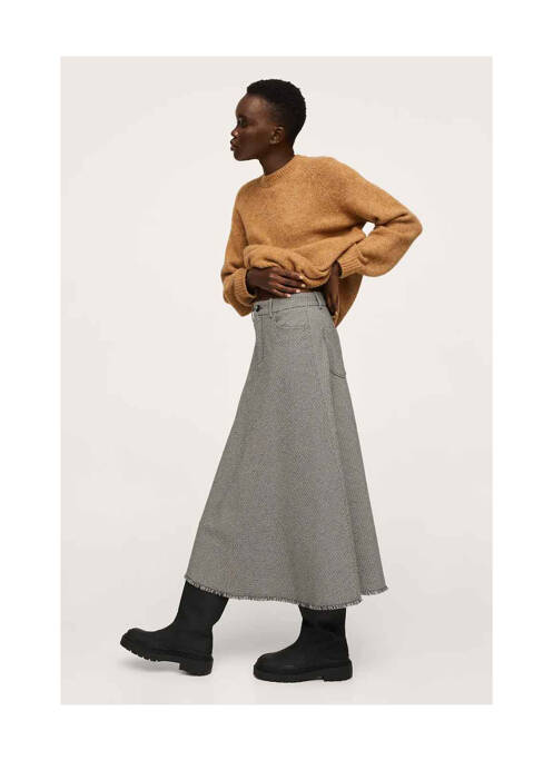 Jupe longue noir MANGO pour femme