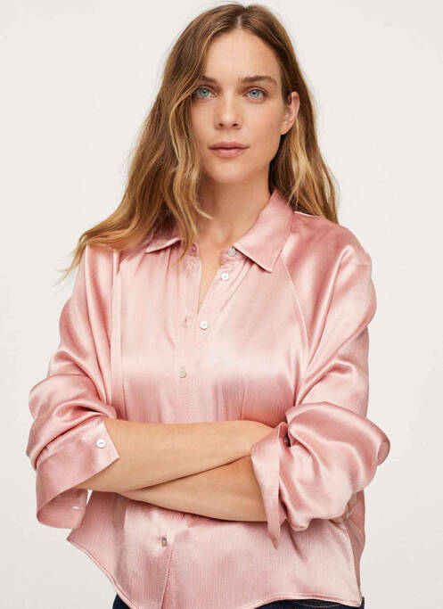 Chemisier rose MANGO pour femme