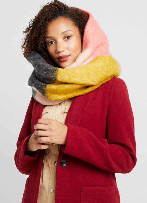 Echarpe marron PIECES pour femme