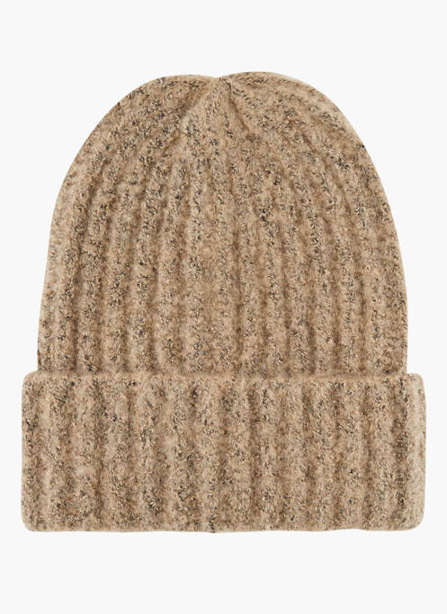 Bonnet beige PIECES pour femme