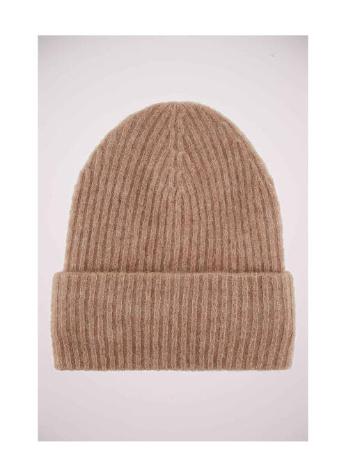 Bonnet beige PIECES pour femme