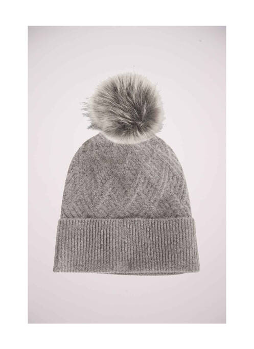Bonnet gris PIECES femme