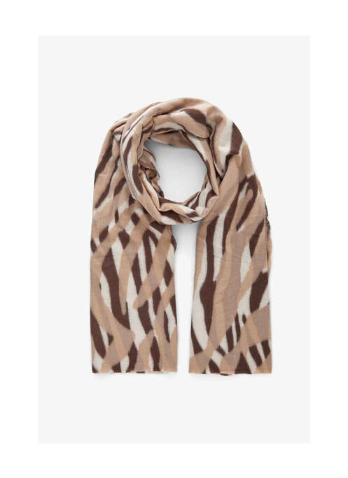 Foulard marron PIECES pour femme