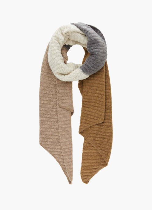 Echarpe marron PIECES pour femme