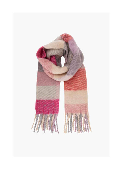 Echarpe rose PIECES pour femme