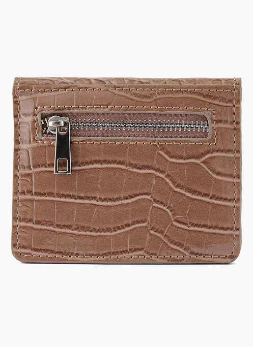 Porte-monnaie marron PIECES femme