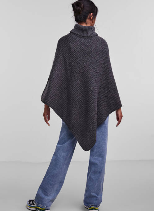 Poncho gris PIECES femme