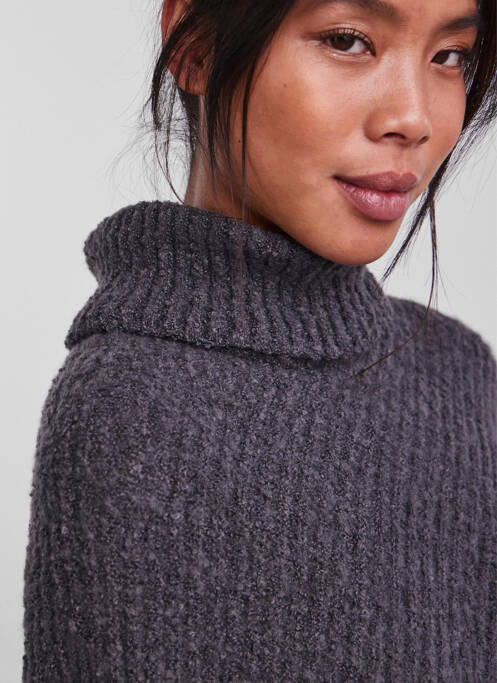 Poncho gris PIECES femme