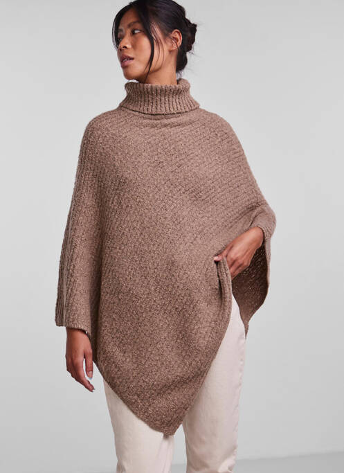 Poncho beige PIECES femme