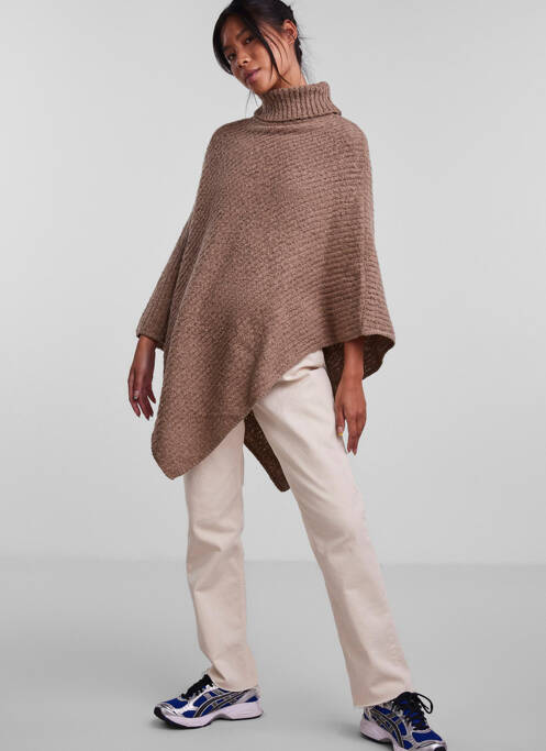 Poncho beige PIECES femme