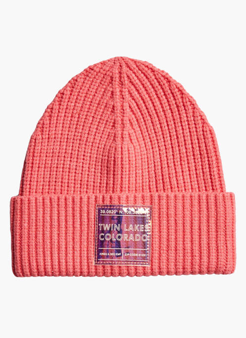 Bonnet rose PIECES femme