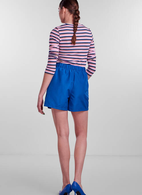 Short bleu PIECES pour femme