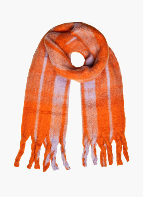 Echarpe orange PIECES pour femme