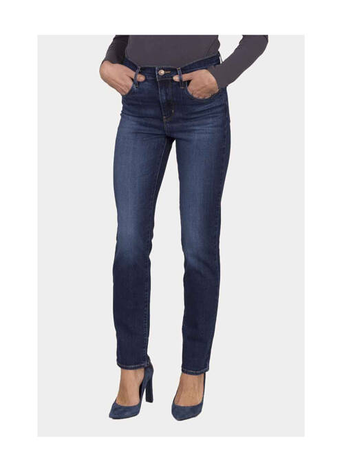 Jeans coupe droite bleu LEVIS pour femme