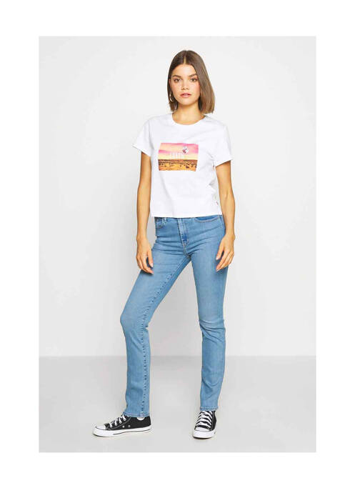 Jeans coupe droite bleu LEVIS pour femme