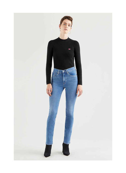 Jeans coupe droite bleu LEVIS pour femme