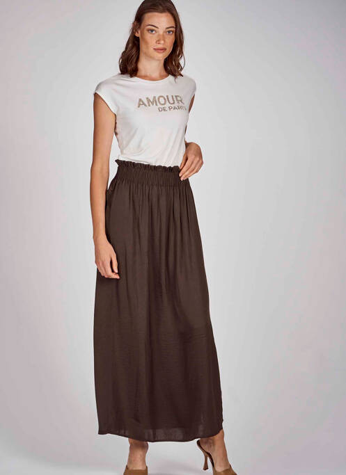 Jupe longue vert MORGAN pour femme