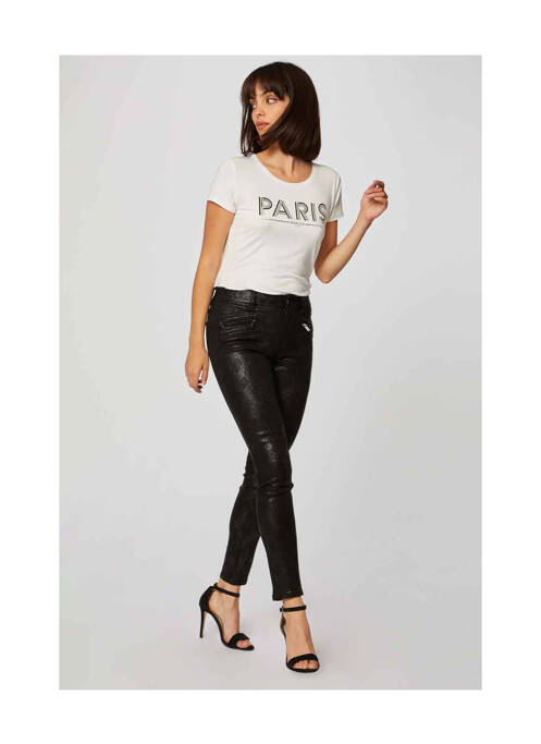 Pantalon slim noir MORGAN pour femme