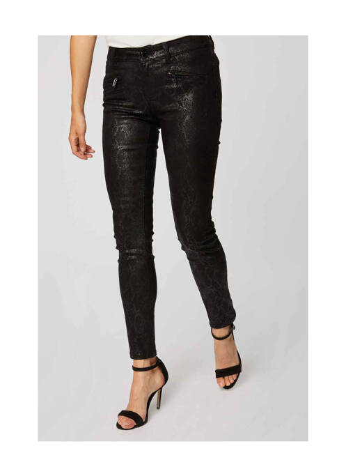 Pantalon slim noir MORGAN pour femme