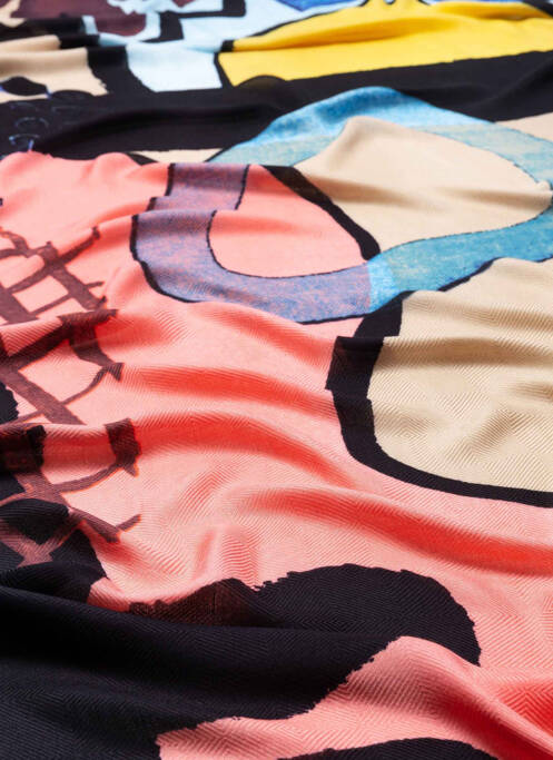 Foulard noir DESIGUAL pour femme