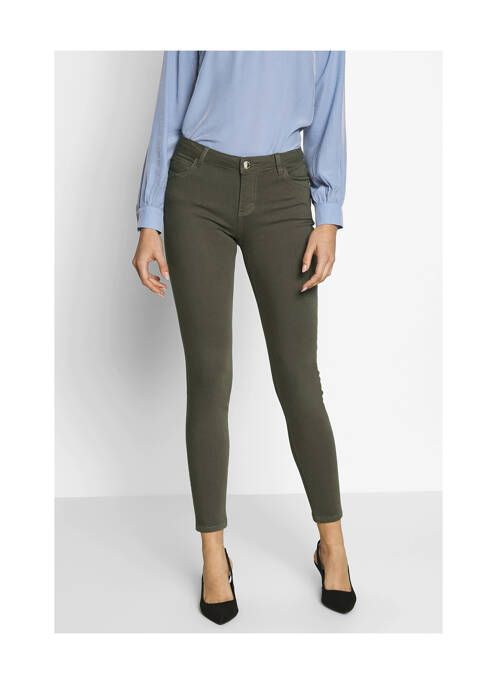 Pantalon slim vert MORGAN pour femme