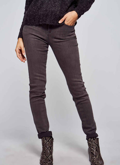 Jeans skinny gris MORGAN pour femme