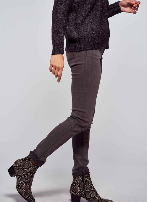 Jeans skinny gris MORGAN pour femme