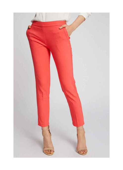 Pantalon chino rouge MORGAN pour femme