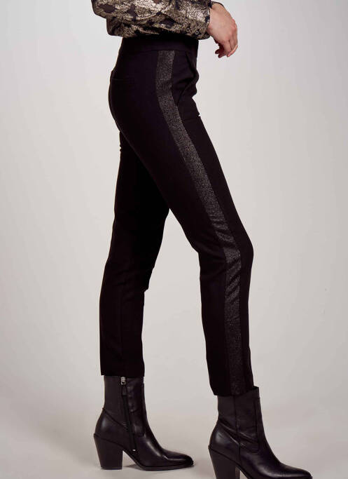 Pantalon chino noir MORGAN femme