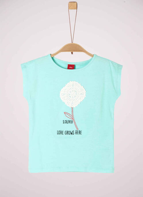 T-shirt bleu S.OLIVER pour fille