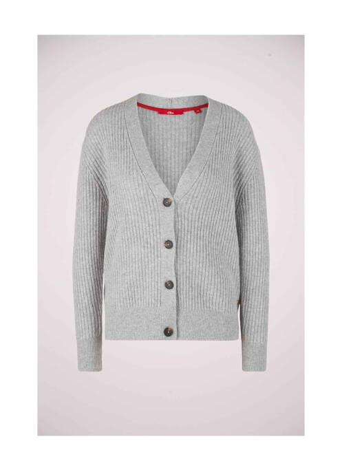 Gilet manches longues gris S.OLIVER pour femme