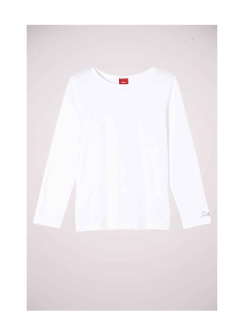 T-shirt blanc S.OLIVER pour fille