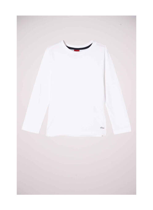 T-shirt blanc S.OLIVER pour garçon